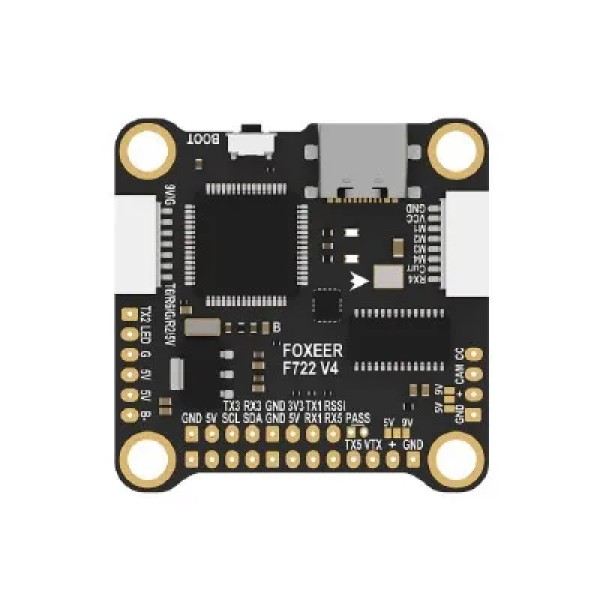 Mini controlador de vuelo original Foxeer F722 V4 X8 D J I tipo C ESC para modelo RC Compatible con la función de cámara Mini 2 Air 2